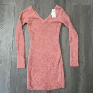 Abercrombie & Fitch Dusty Rose Pink Sweater Dress